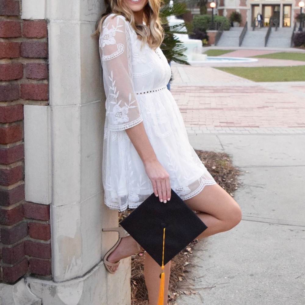 White lace dress